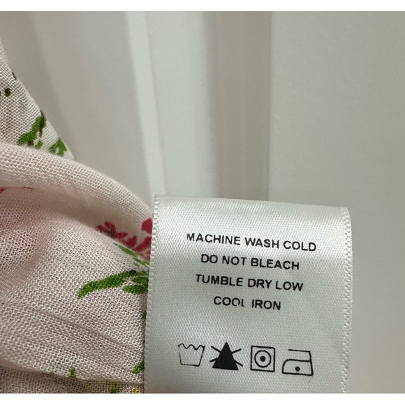 LPA Dress XXS Floral Pink Midi Dress with side slit - Picture 11 of 14